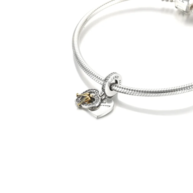 (bilde for) Pandora Tofarget Gratulerer med Årsdagen Hengende Charm - 799322C01 - Vis 5