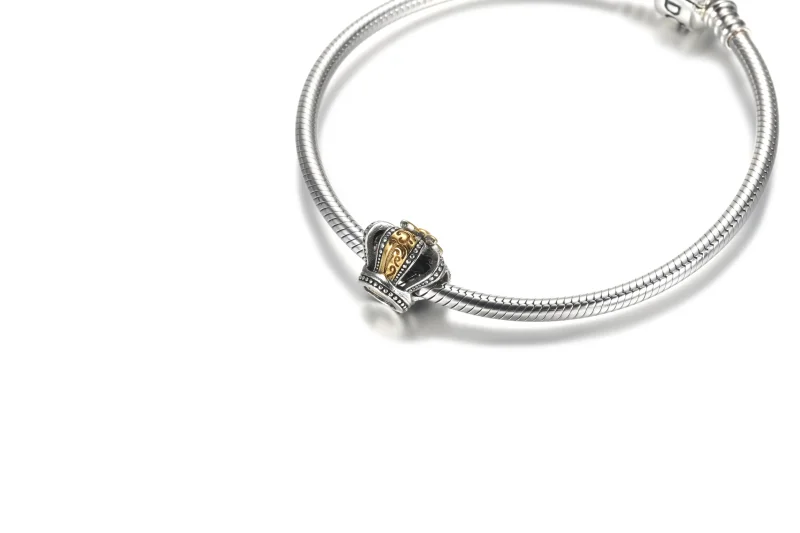 (bilde for) Pandora Tofarget Kongekrone Charm - 799340C00 - Vis 5