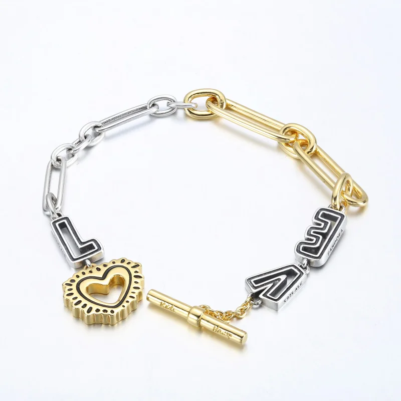 (bilde for) Keith Haring™ x Pandora Tofarget Love Lenkearmbånd - 562223C01 - Vis 2