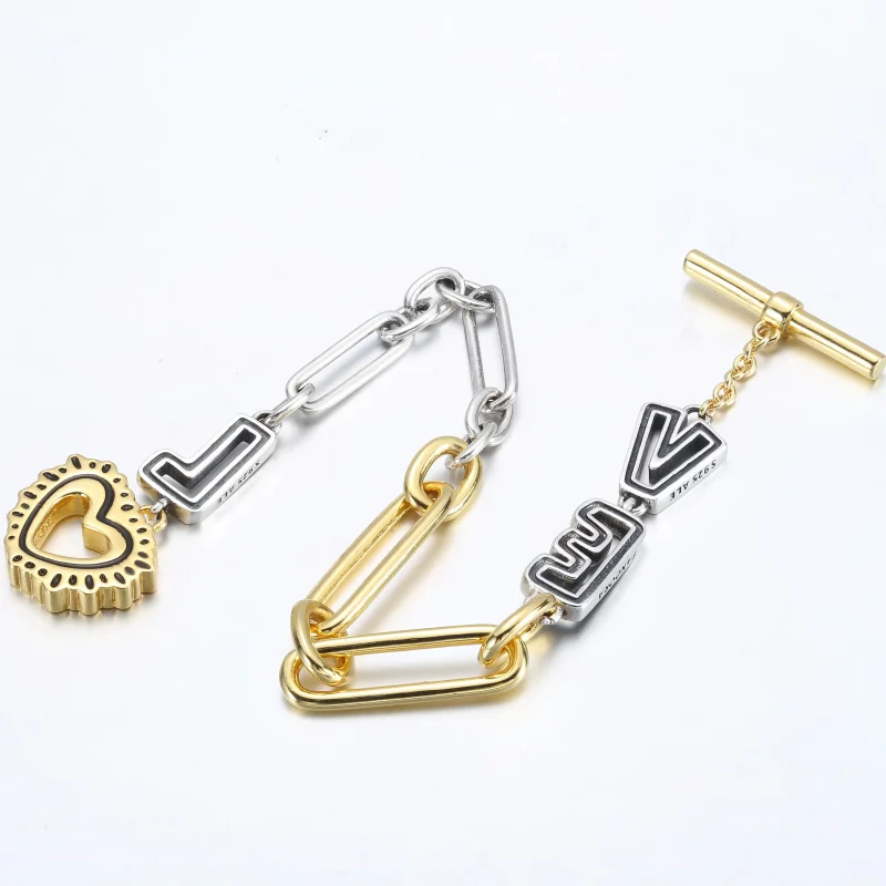 (bilde for) Keith Haring™ x Pandora Tofarget Love Lenkearmbånd - 562223C01 - Vis 5