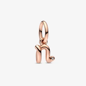 (bilde for) Pandora Bokstaven n Håndskrift Alfabet Hengende Charm - 782475C01