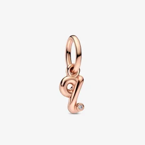 (bilde for) Pandora Bokstaven q Håndskrift Alfabet Hengende Charm - 782476C01