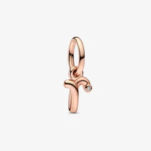 (bilde for) Pandora Bokstaven r Håndskrift Alfabet Hengende Charm - 782477C01
