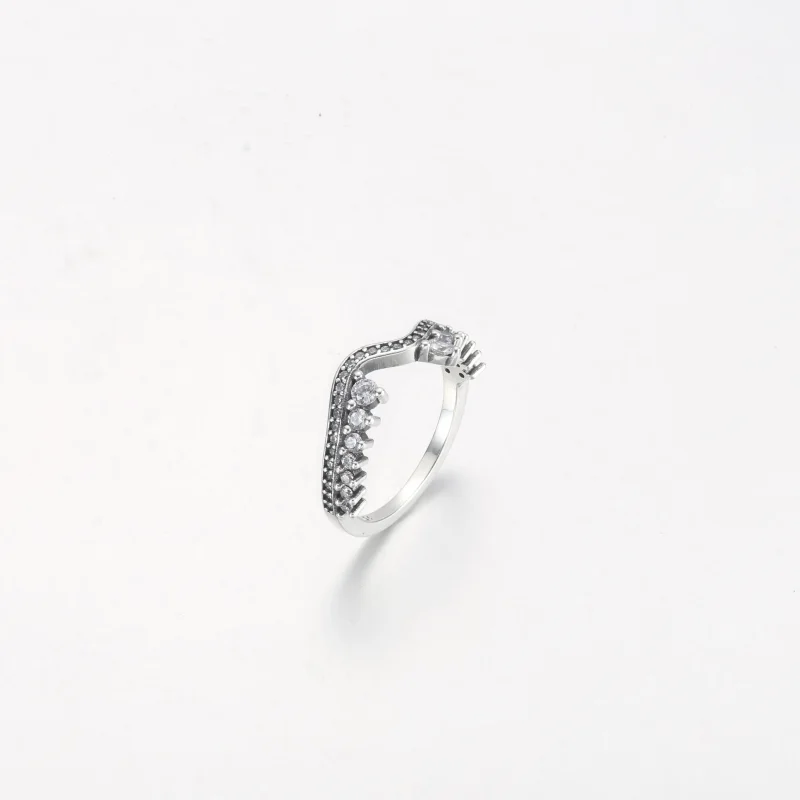 (bilde for) Pandora Funklende Asymmetrisk Bølge Ring - 192543C01 - Vis 2