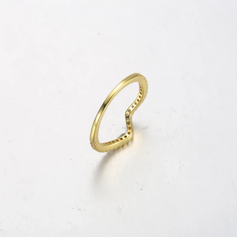 (bilde for) Pandora Funklende Bølge Ring - 162539C01 - Vis 5