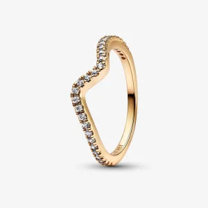 (bilde for) Pandora Funklende Bølge Ring - 162539C01