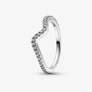(bilde for) Pandora Funklende Bølge Ring - 192539C01