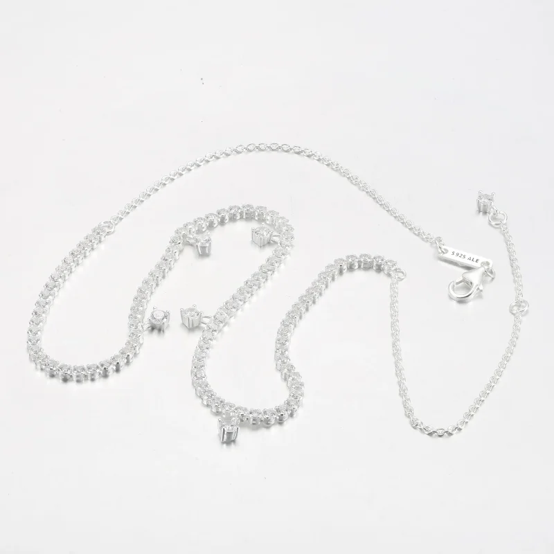 (bilde for) Pandora Funklende Dråpe Collier Halskjede - 392405C01 - Vis 5