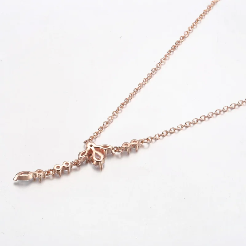 (bilde for) Pandora Funklende Herbarium Klynge Dråpe Collier Halskjede - 382386C01 - Vis 3
