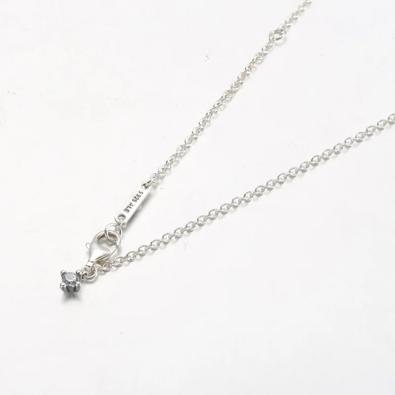 (bilde for) Pandora Funklende Hjerte Sirkel Anheng Collier Halskjede - 392542C01 - Vis 4