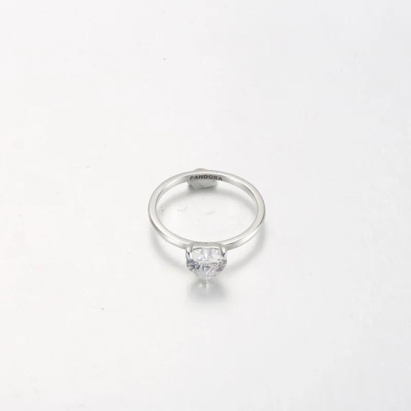 (bilde for) Pandora Funklende Hjerte Solitaire Ring - 191165C01 - Vis 3