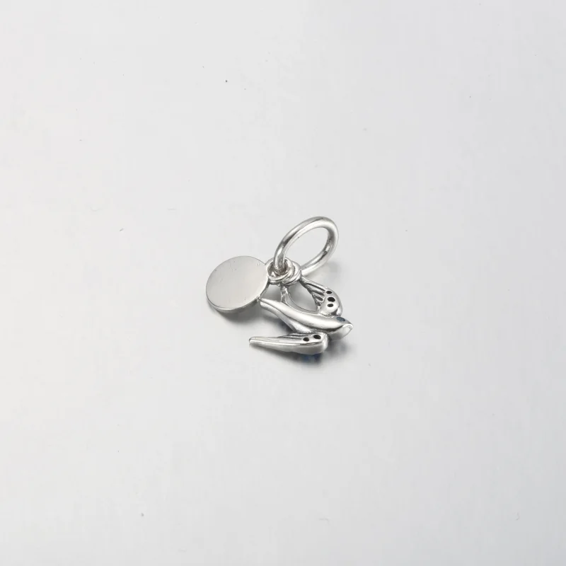 (bilde for) Pandora Funklende Svale og Sitat Dobbel Hengende Charm - 792570C01 - Vis 3