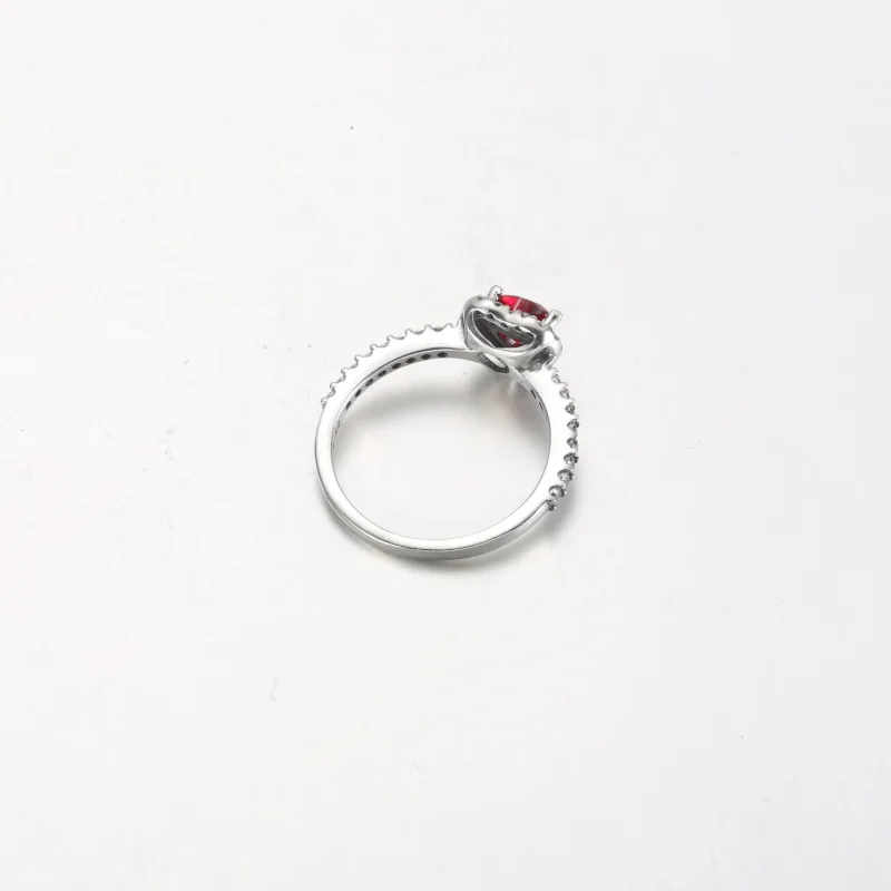 (bilde for) Pandora Hevet Rødt Hjerte Ring - 198421C02 - Vis 4