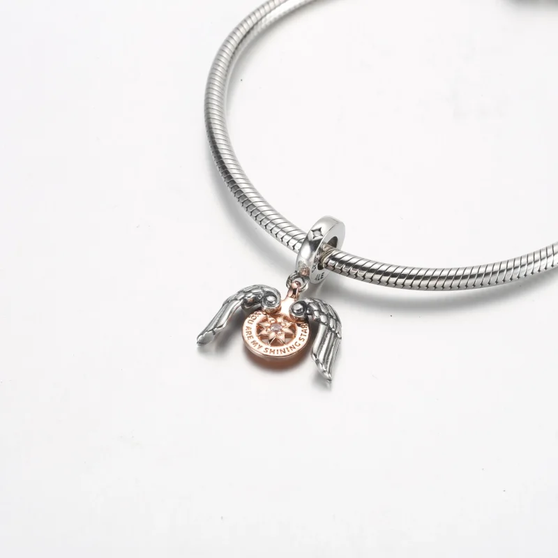 (bilde for) Pandora Himmelsk Kompass Englevinger Hengende Charm - 782359C01 - Vis 4