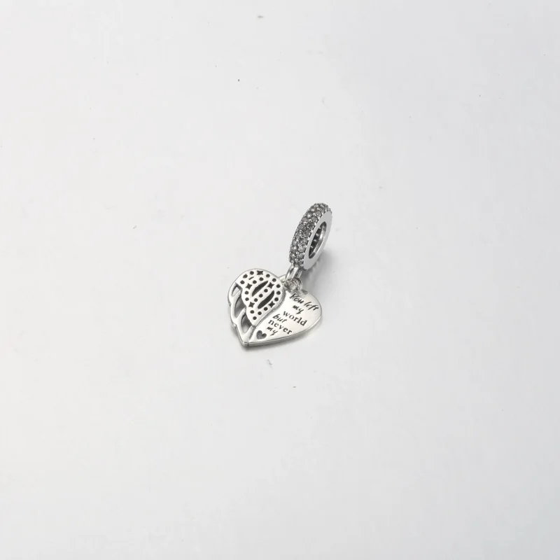 (bilde for) Pandora Hjerte og Engel Hengende Charm - 792646C01 - Vis 3