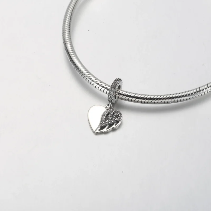 (bilde for) Pandora Hjerte og Engel Hengende Charm - 792646C01 - Vis 4