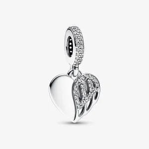 (bilde for) Pandora Hjerte og Engel Hengende Charm - 792646C01