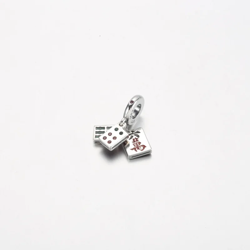 (bilde for) Pandora Mahjong Trippel Hengende Charm - 792523C01 - Vis 2