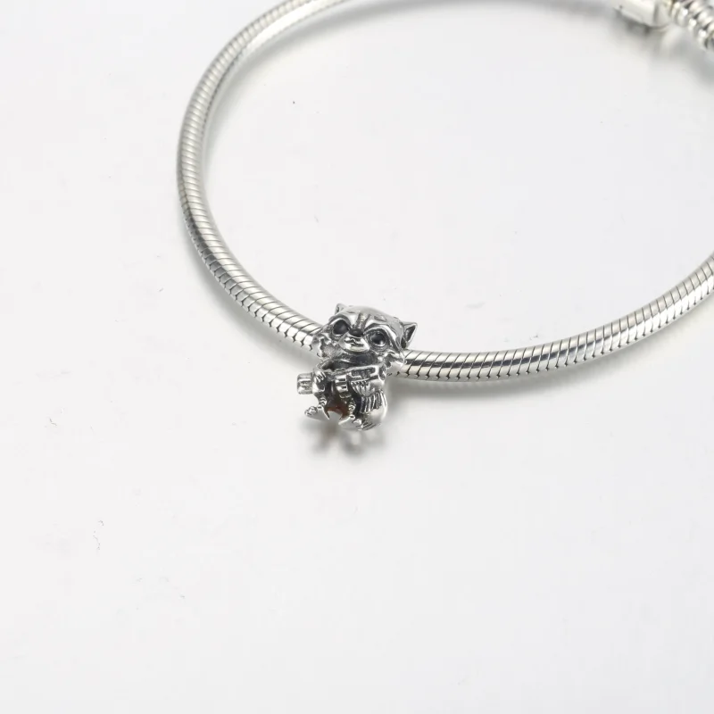 (bilde for) Pandora Marvel Guardians of the Galaxy Rocket Raccoon Charm - 792563C01 - Vis 5