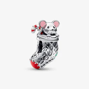 (bilde for) Pandora Mus og Julestrømpe Charm - 792366C01