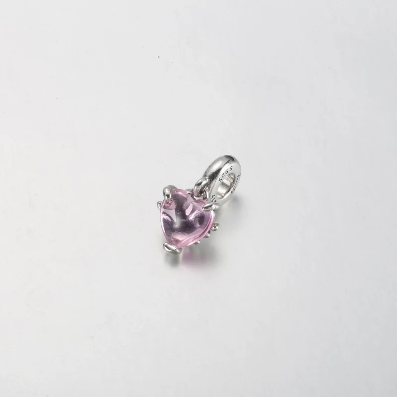 (bilde for) Pandora Rosa Slektstre og Hjerte Hengende Charm - 792654C01 - Vis 2