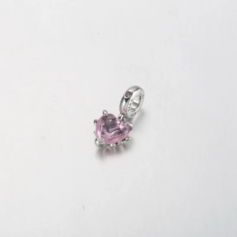 (bilde for) Pandora Rosa Slektstre og Hjerte Hengende Charm - 792654C01 - Vis 3