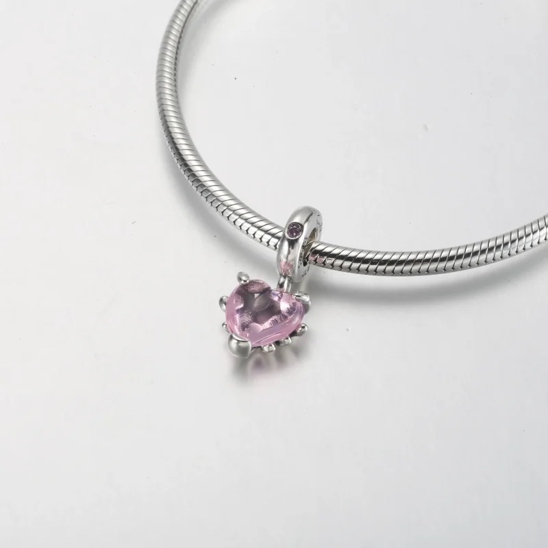 (bilde for) Pandora Rosa Slektstre og Hjerte Hengende Charm - 792654C01 - Vis 5