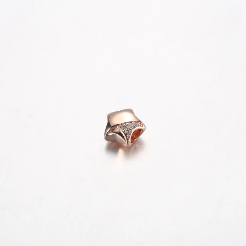 (bilde for) Pandora Star 14k rose gold-plated charm with clear cubic zirconia - 782484C01 - Vis 2