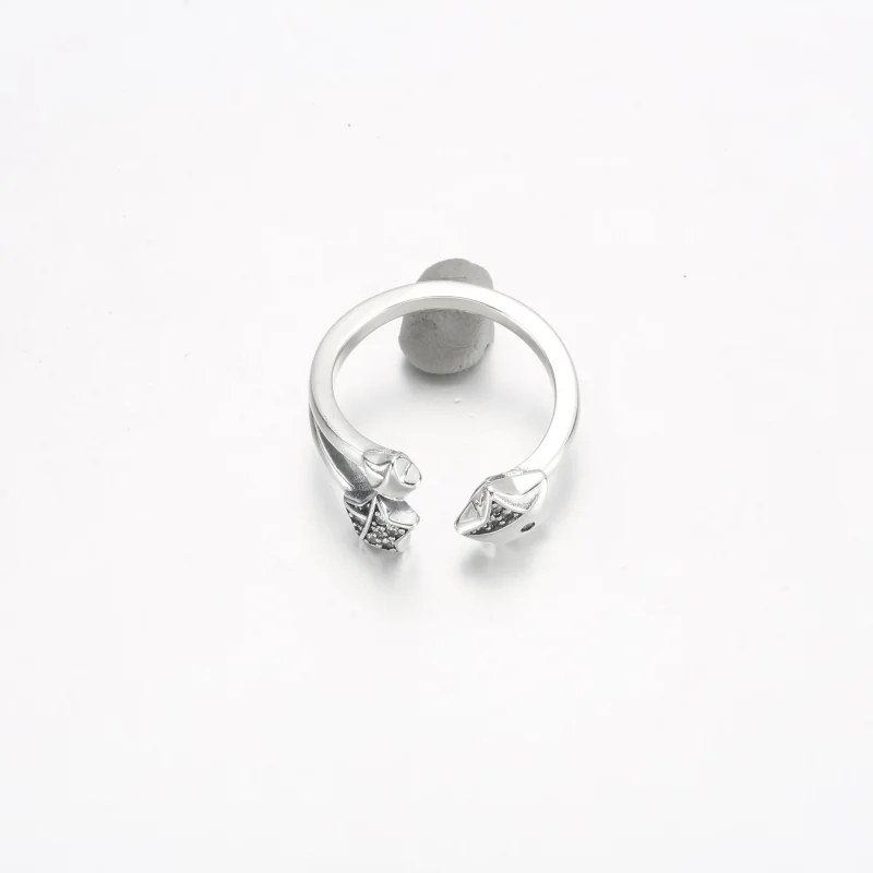 (bilde for) Pandora Star sterling silver ring with clear cubic zirconia - 192490C01 - Vis 3