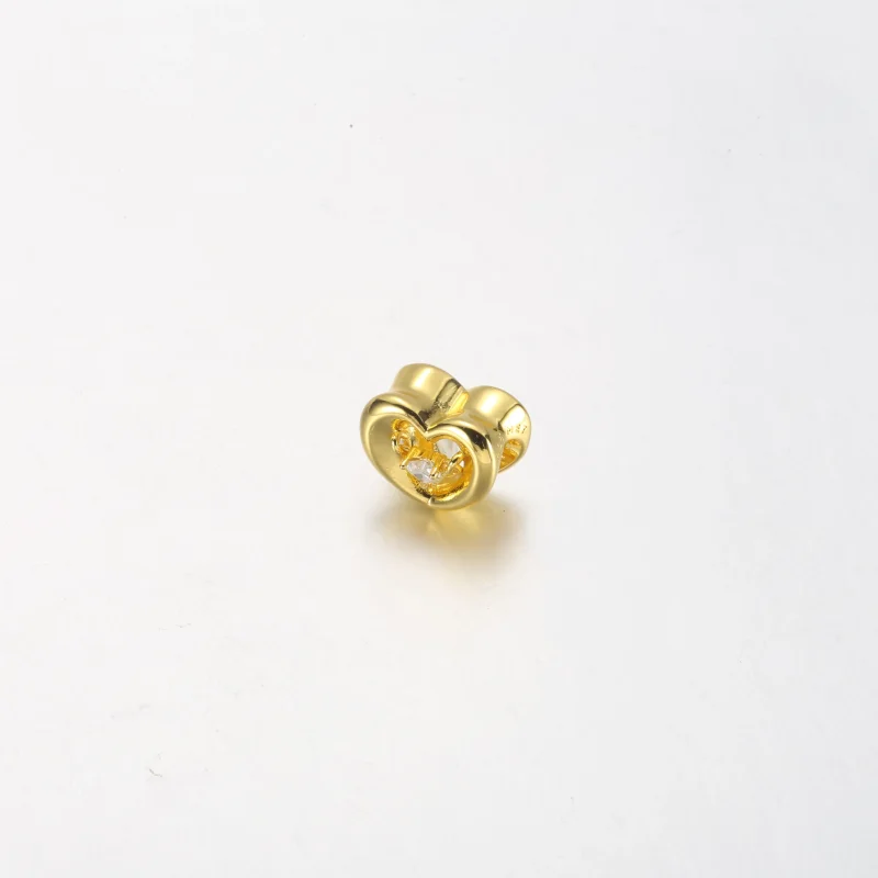 (bilde for) Pandora Strålende Hjerte og Svevende Stein Charm - 762493C01 - Vis 2