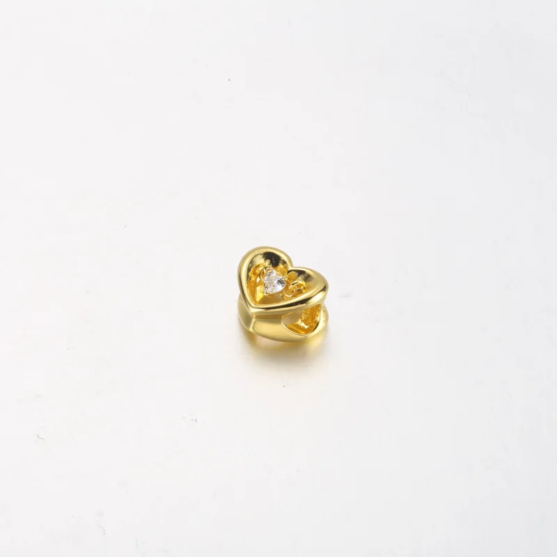 (bilde for) Pandora Strålende Hjerte og Svevende Stein Charm - 762493C01 - Vis 4