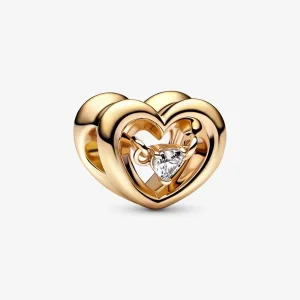 (bilde for) Pandora Strålende Hjerte og Svevende Stein Charm - 762493C01