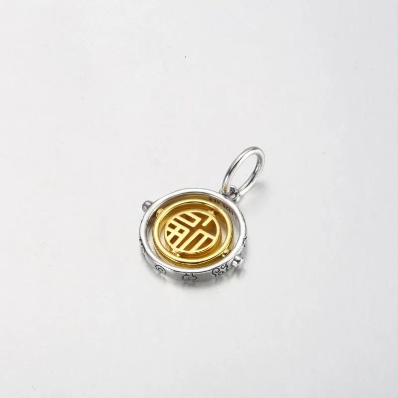 (bilde for) Pandora Tofarget Fú Snurrende Hengende Charm - 762536C00 - Vis 2