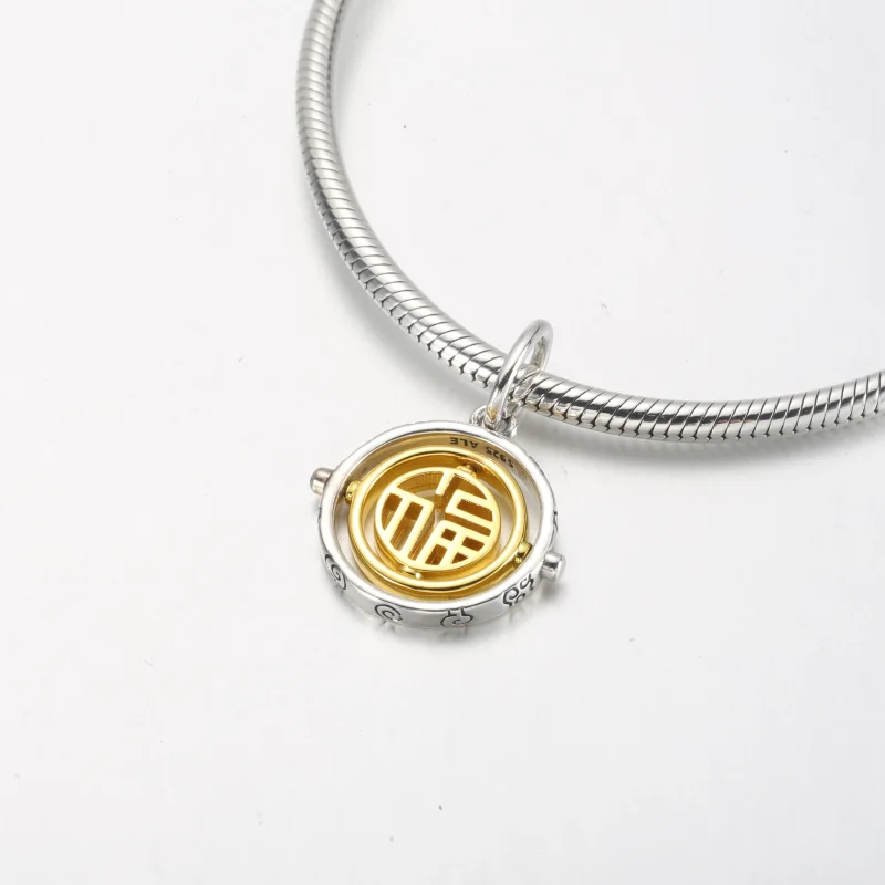 (bilde for) Pandora Tofarget Fú Snurrende Hengende Charm - 762536C00 - Vis 4