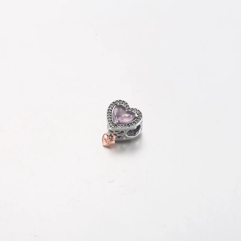 (bilde for) Pandora Tofarget Åpen Mor og Hjerte Charm - 782653C01 - Vis 3