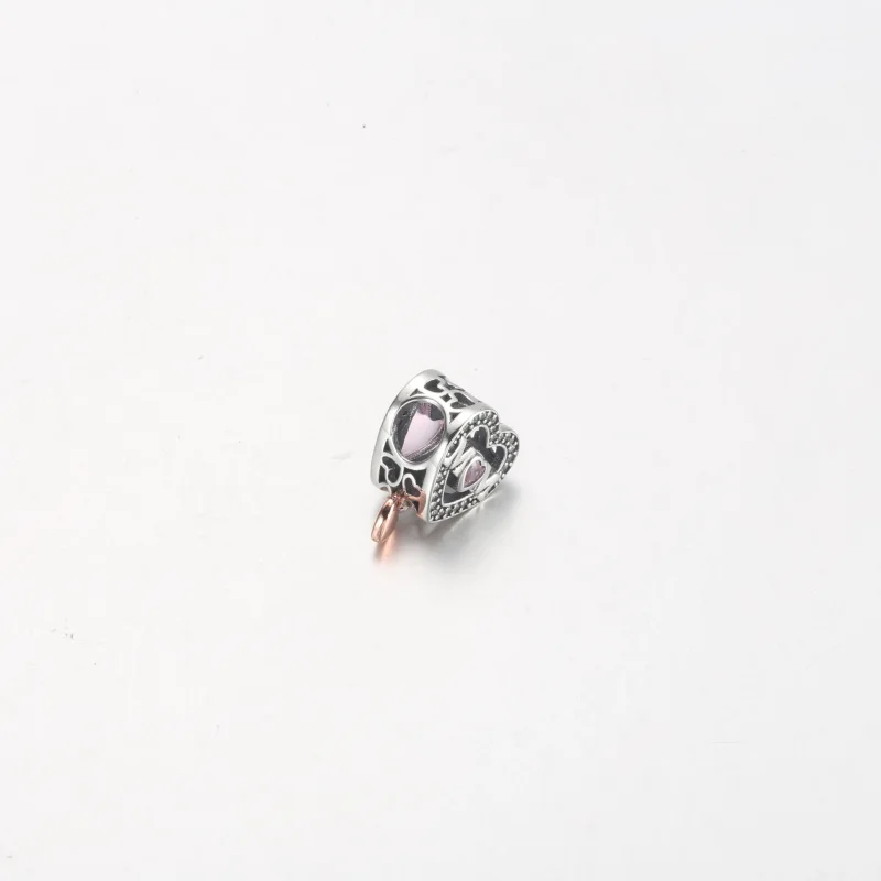 (bilde for) Pandora Tofarget Åpen Mor og Hjerte Charm - 782653C01 - Vis 4