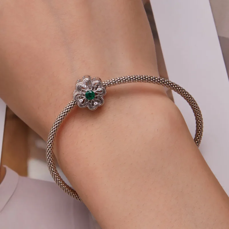 (bilde for) Pandora Style 4 Leaf Clover Charm - BSC759 - Vis 6