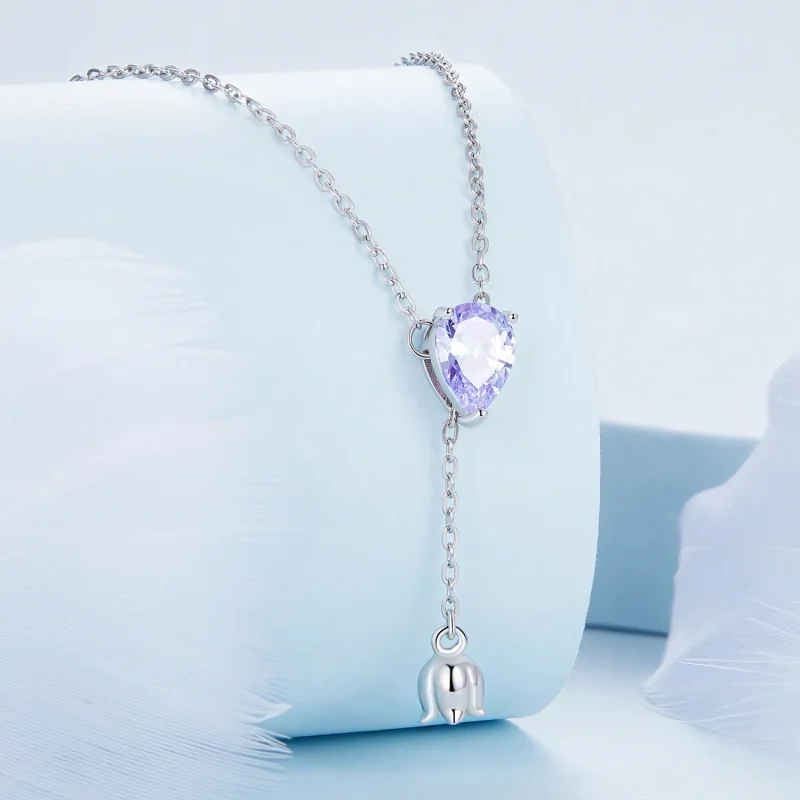 (bilde for) Pandora Style Ametyst Halskjede - BSN271 - Vis 2