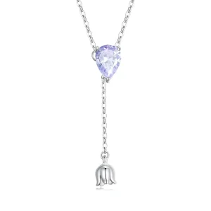 (bilde for) Pandora Style Ametyst Halskjede - BSN271