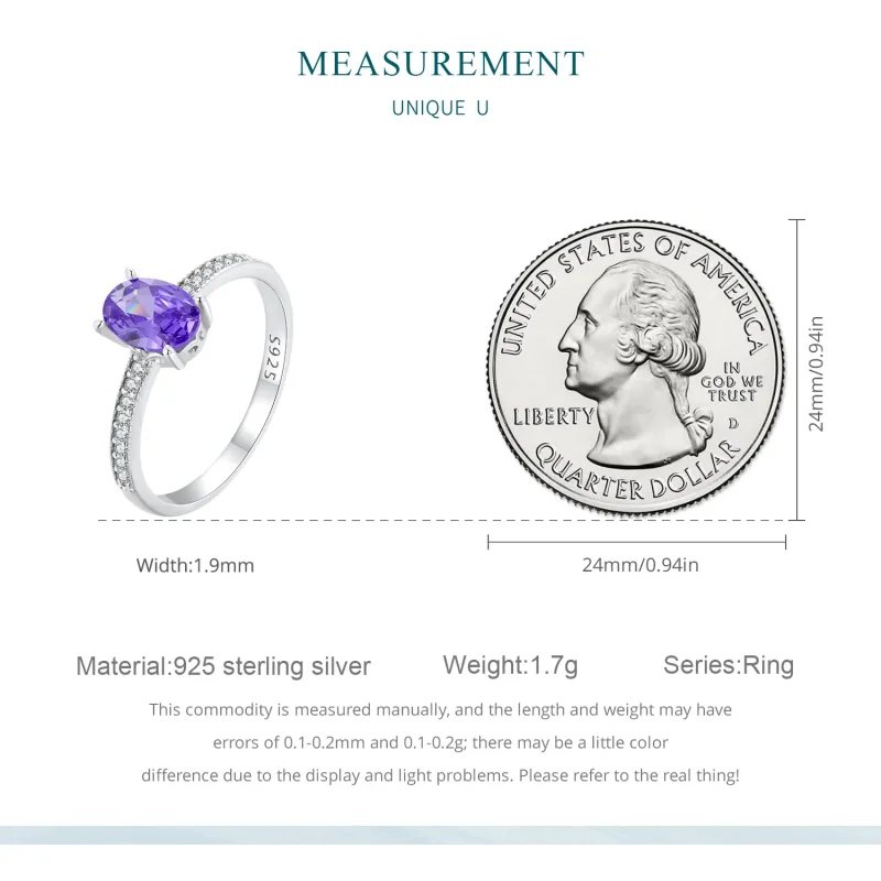 (bilde for) Pandora Style Ametyst Ring - BSR460-VT - Vis 7