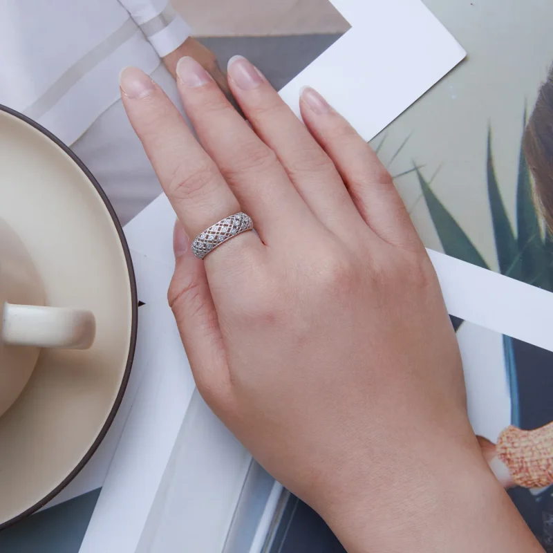 (bilde for) Pandora Style Anniversary Band Ring - BSR333 - Vis 5