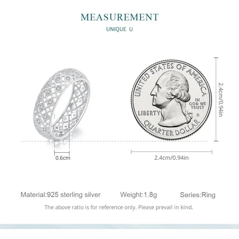 (bilde for) Pandora Style Anniversary Band Ring - BSR333 - Vis 7