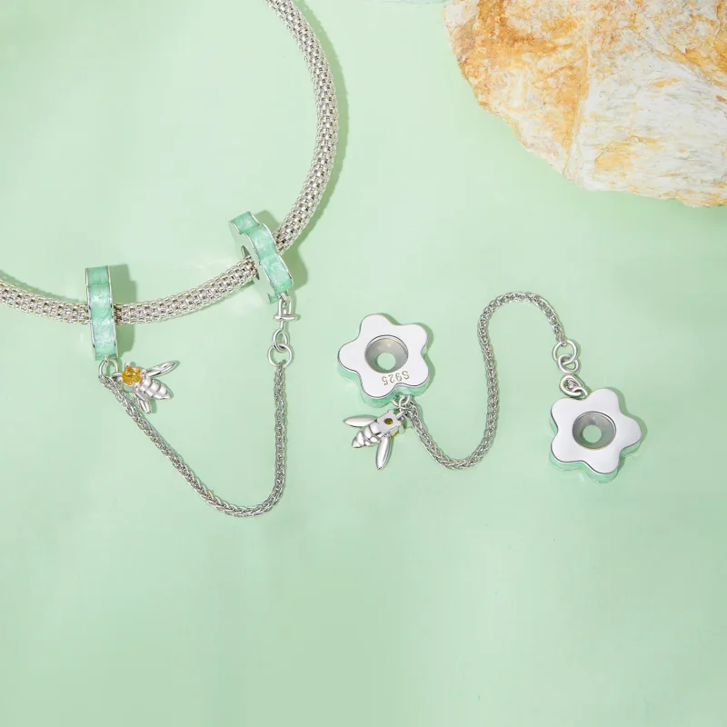 (bilde for) Pandora Style Bouquet Safety Chain - BSC898 - Vis 4