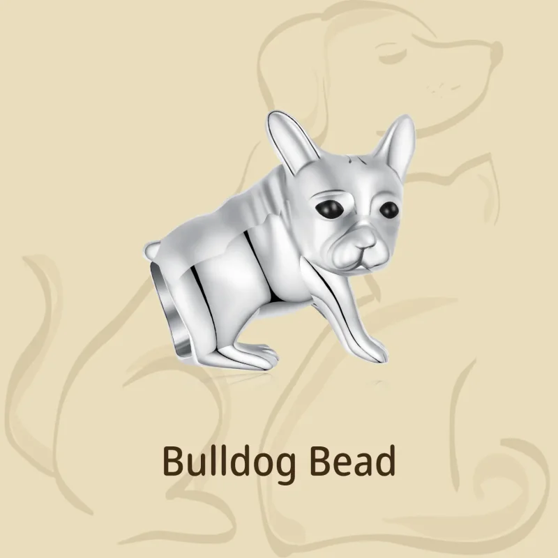 (bilde for) Pandora Style Bulldog Charm - BSC796 - Vis 4