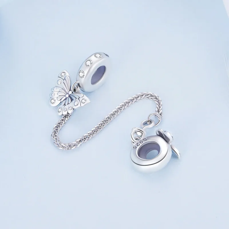 (bilde for) Pandora Style Butterfly sikkerhetskjede - BSC801 - Vis 3