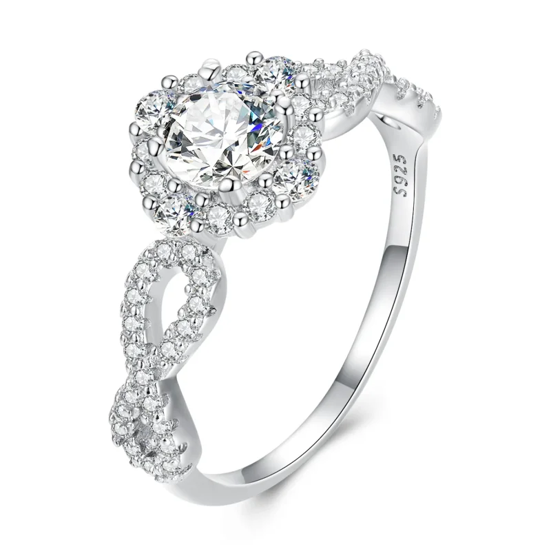 (bilde for) Pandora Style Classic Elegance Ring Clear Cz - BSR352 - Vis 3