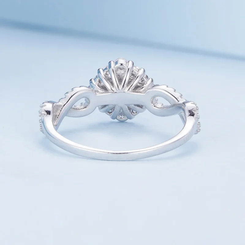 (bilde for) Pandora Style Classic Elegance Ring Clear Cz - BSR352 - Vis 4