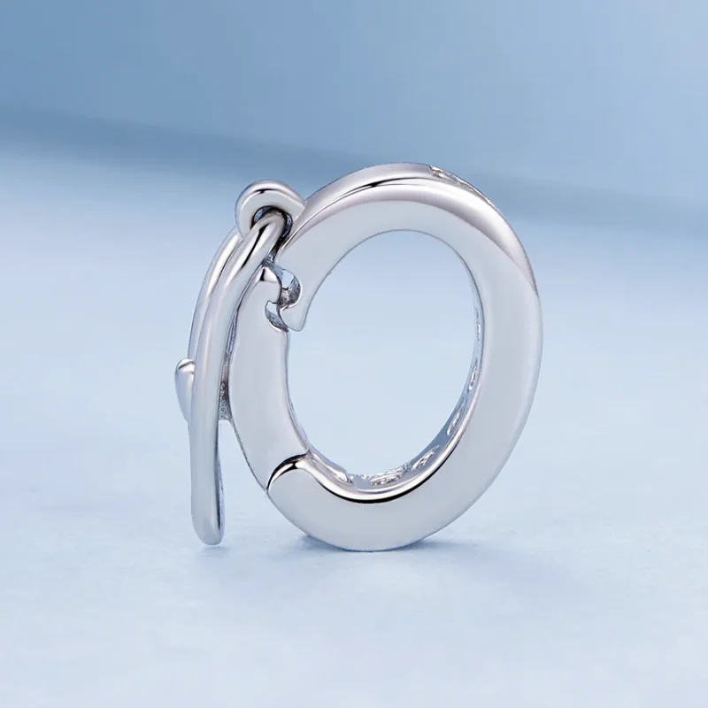 (bilde for) Pandora Style Clear Sparkle Spacer Charm - BSC886 - Vis 3