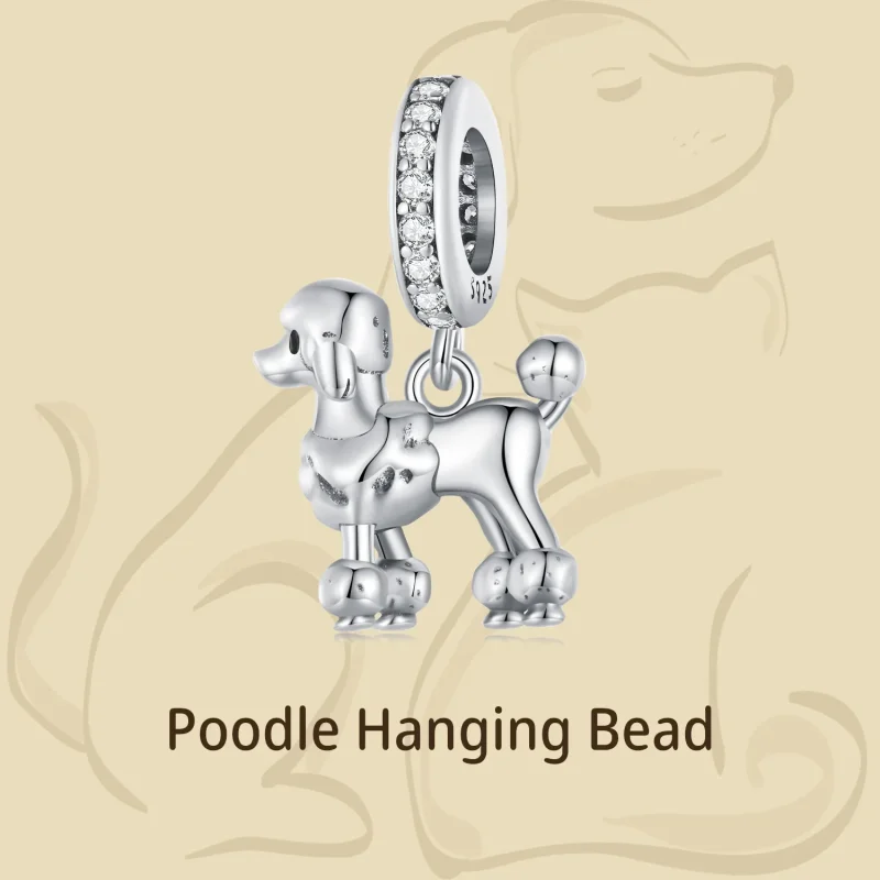 (bilde for) Pandora Style Cockapoo Charm - BSC797 - Vis 4