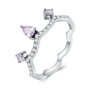 Pandora Style Crown Ring Sølv - SCR888 (bilde for) Pandora Style Crown Ring Sølv - SCR888